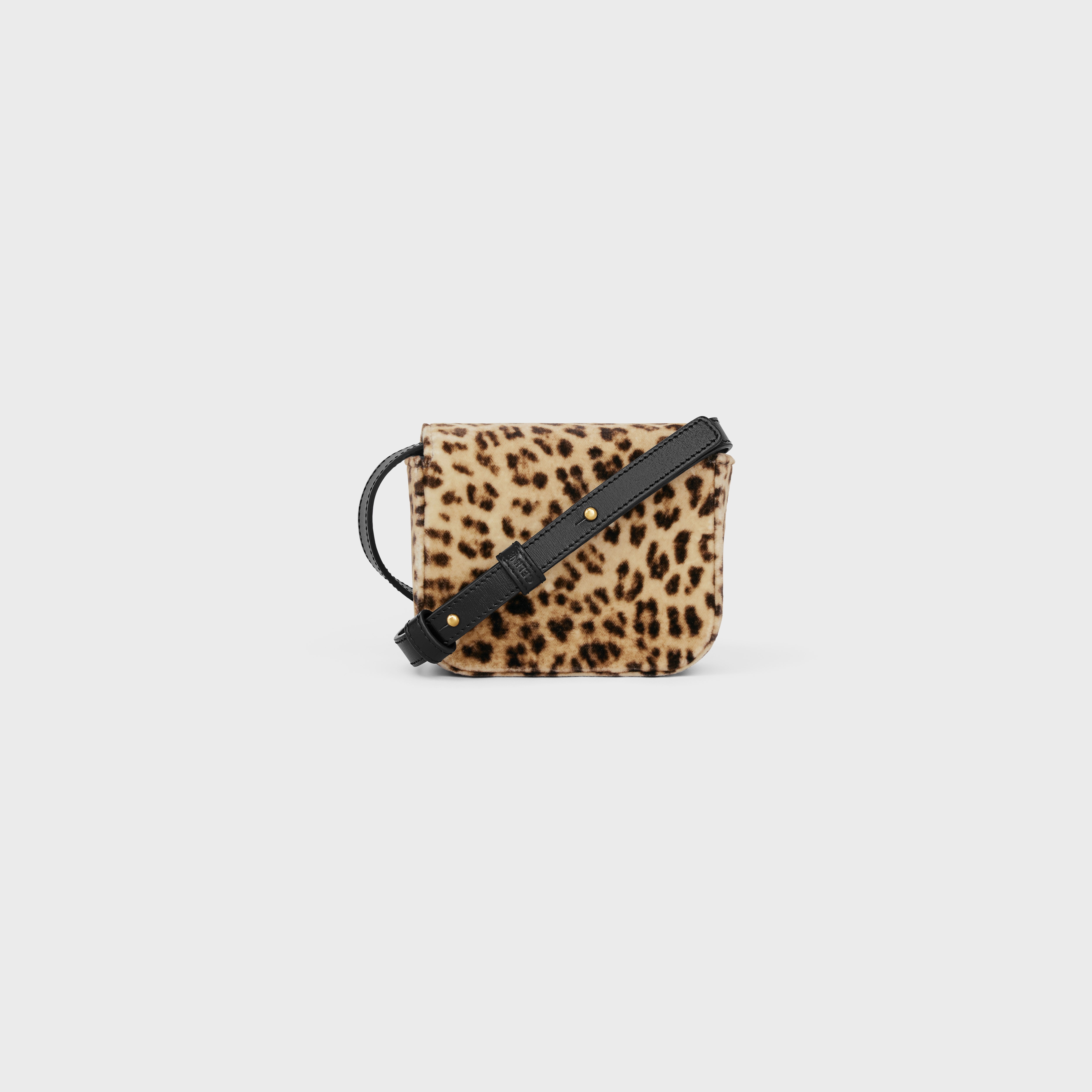 MINI CLAUDE in VELVET WITH LEOPARD PRINT - 3