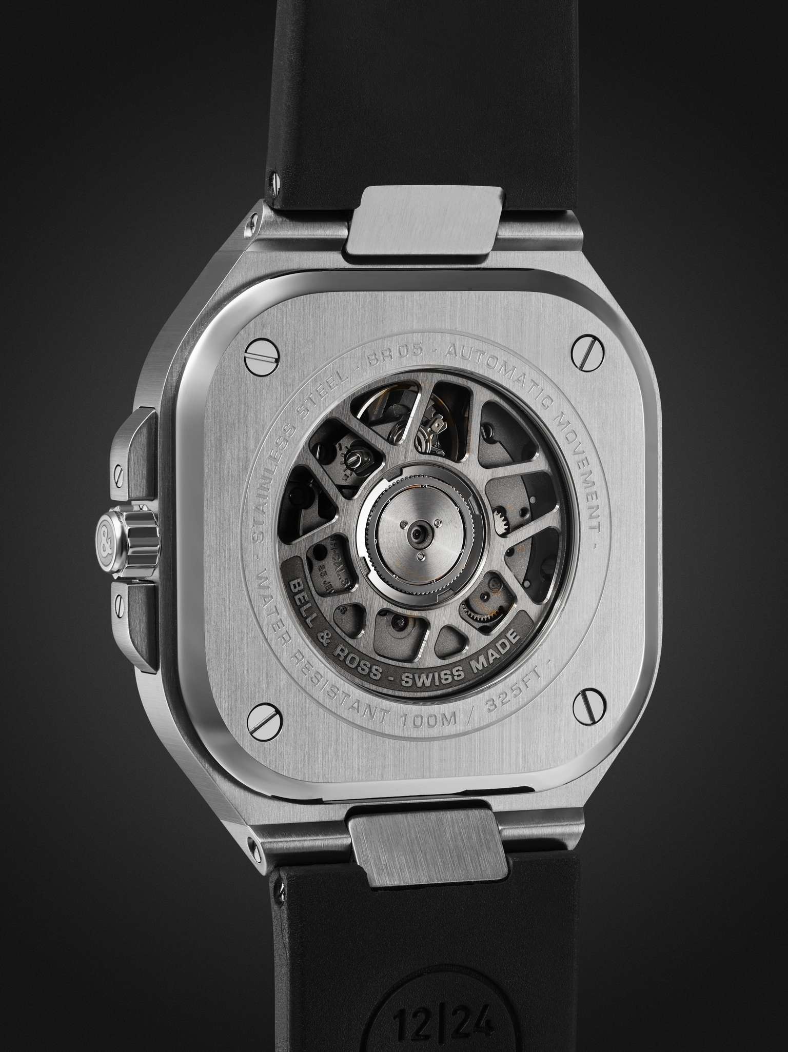 BR 05 Automatic 41mm Stainless Steel and Rubber Watch, Ref. No. BR05G-SI-ST/SRB BU23NOV - 5