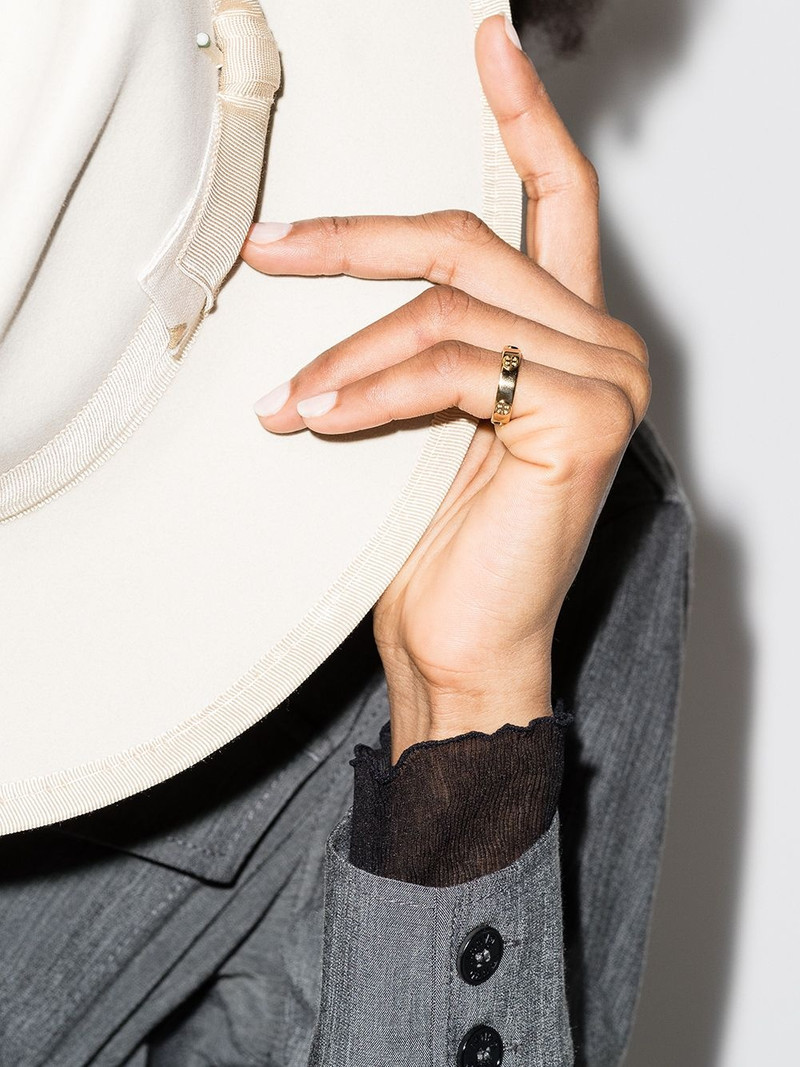 multi-logo band ring 4