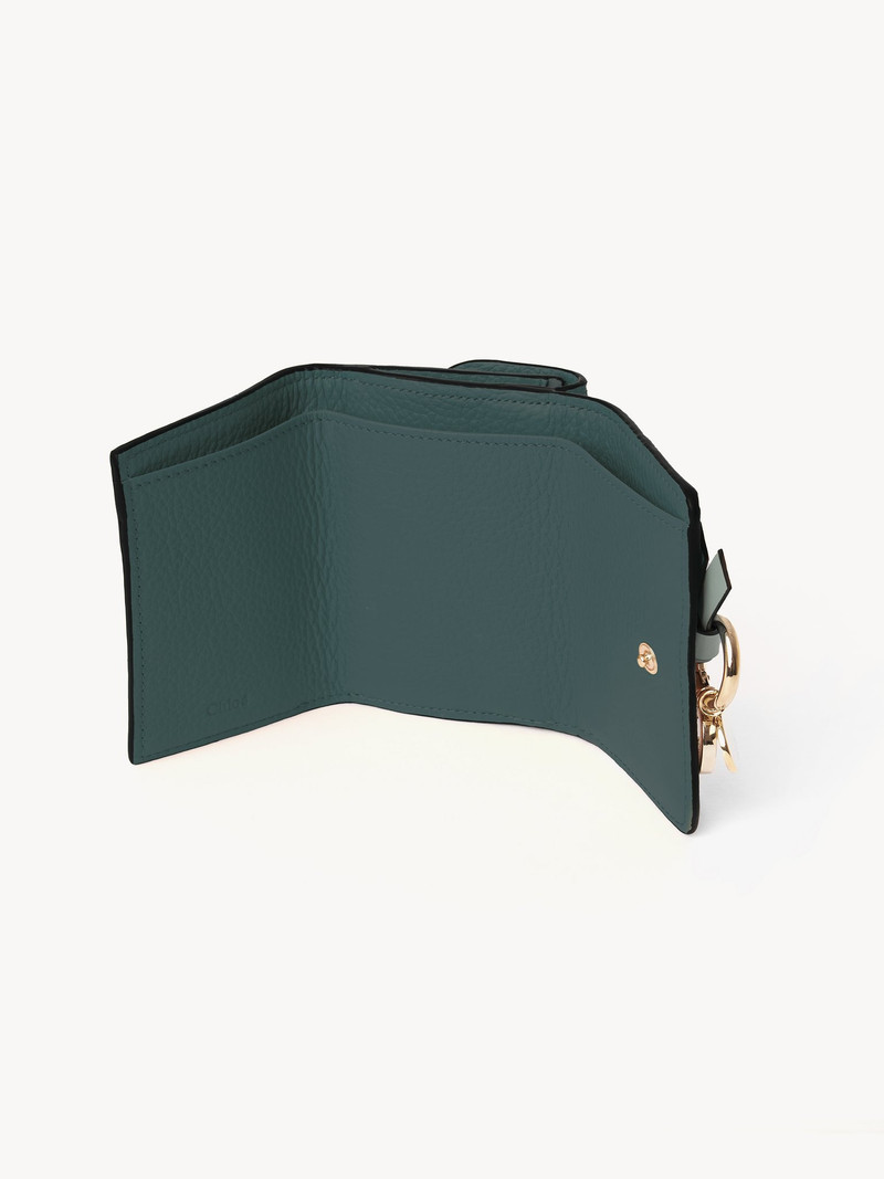 Chloé MINI ALPHABET TRI-FOLD IN GRAINED LEATHER outlook