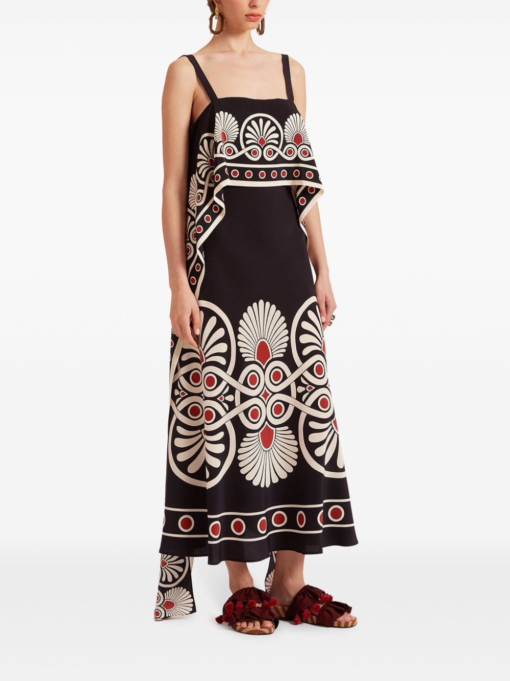Slip-Around geometric-print dress - 2