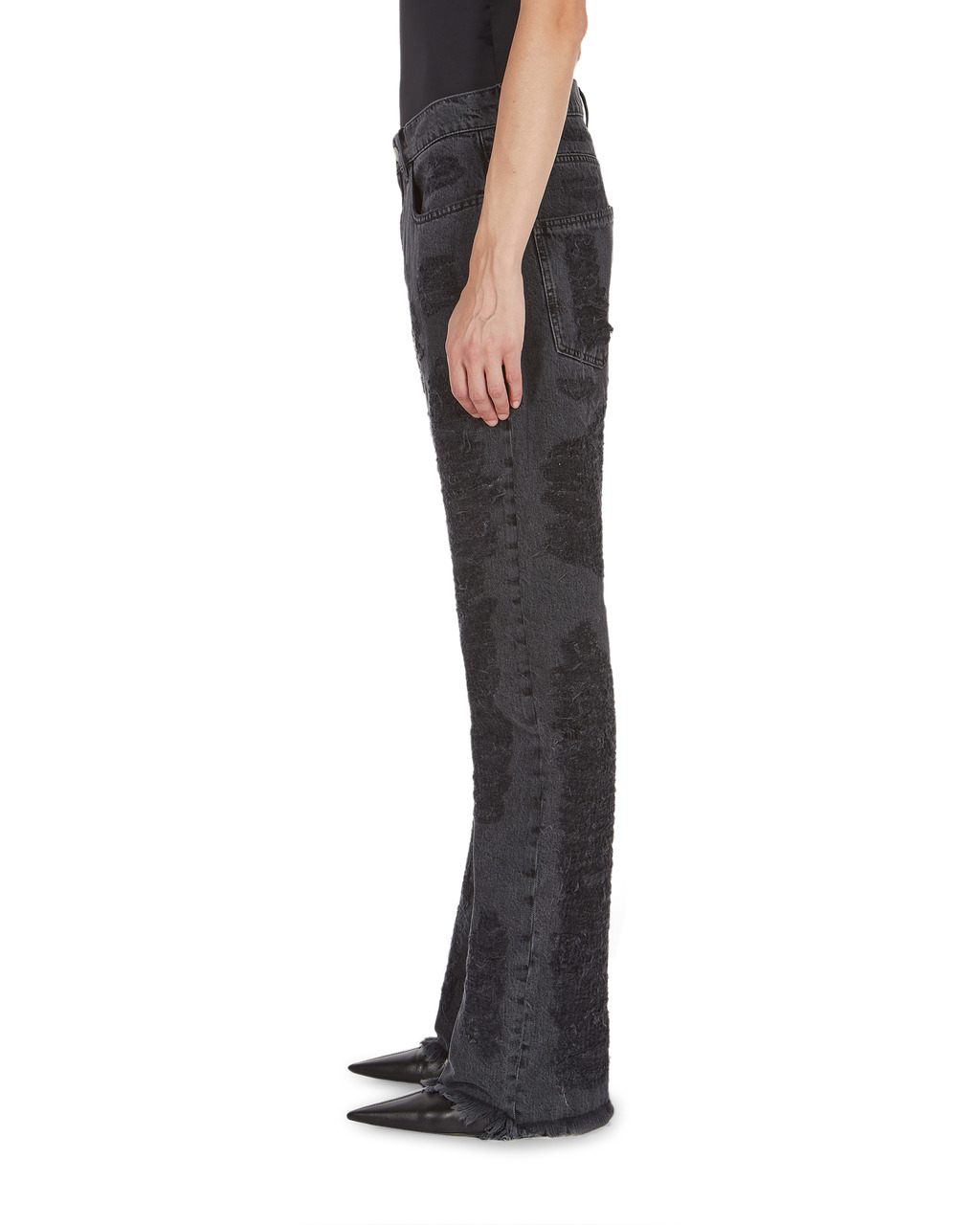 DESTROYED EMBROIDERY JEAN - 8