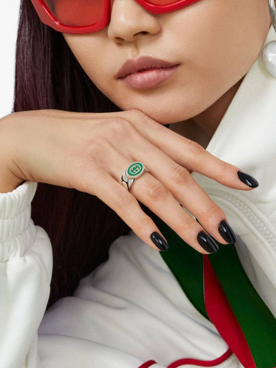 GUCCI Interlocking G pull-on style ring outlook
