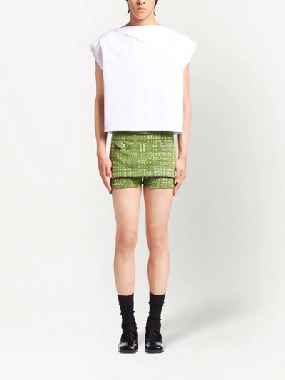 Prada jacquard-knit shorts outlook