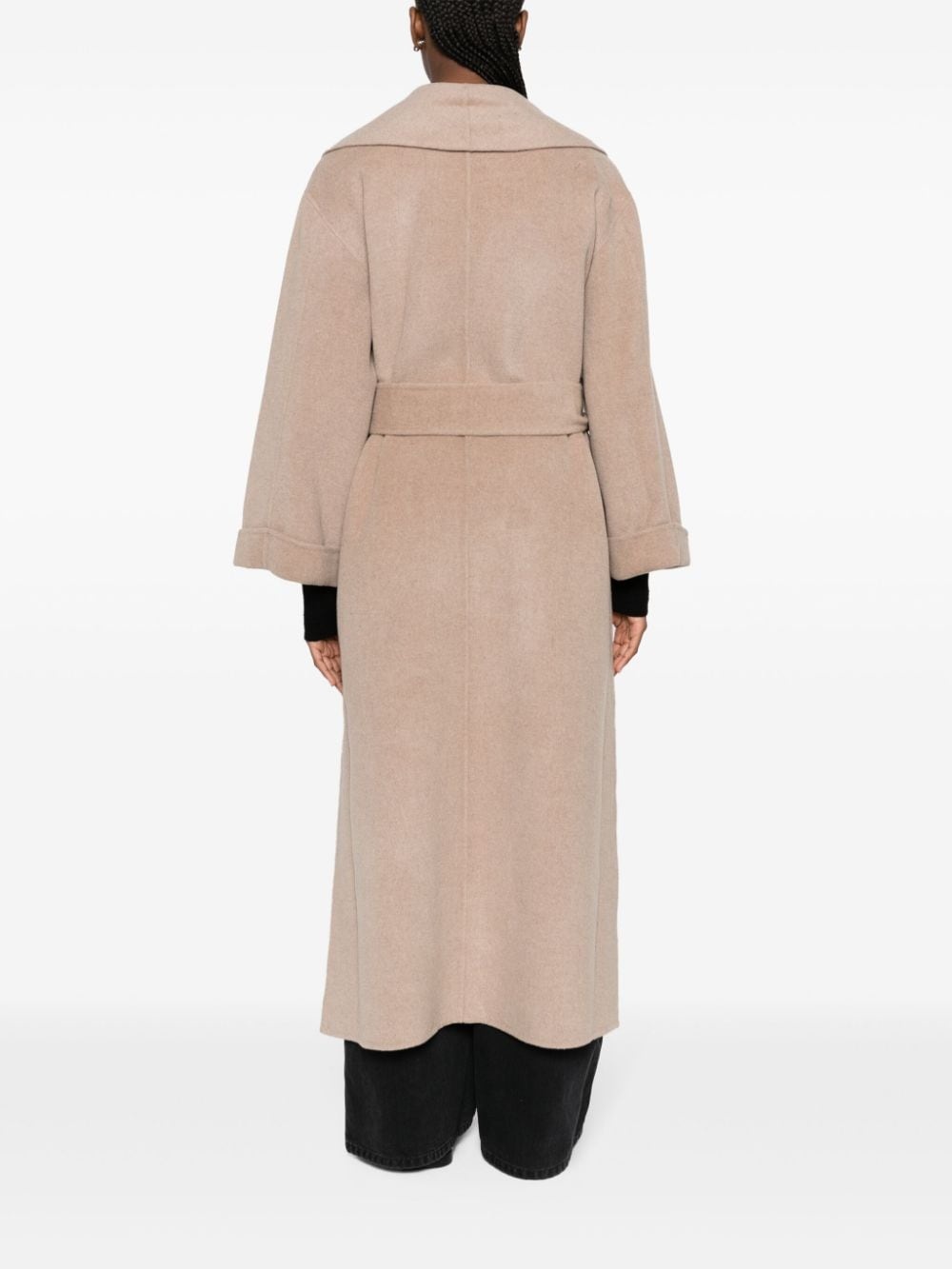 Trullem belted wool coat - 4