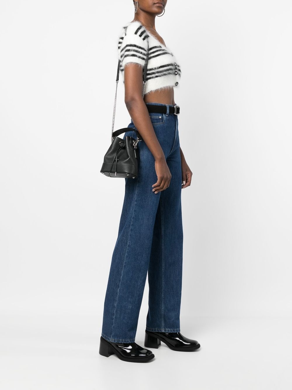 mini leather bucket bag - 2