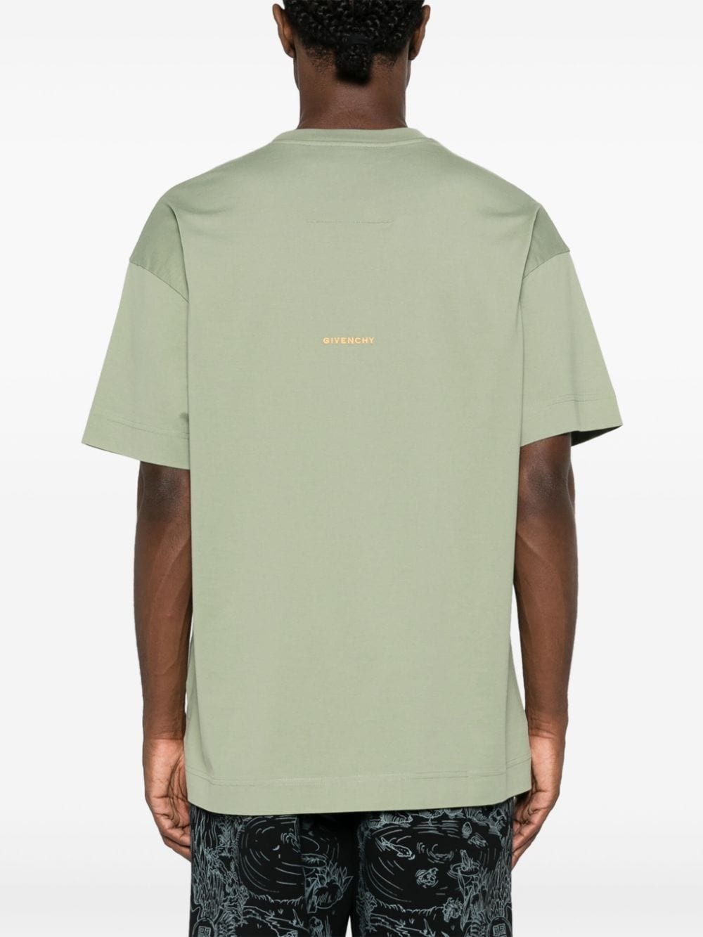 4G-embroidered cotton T-shirt - 4