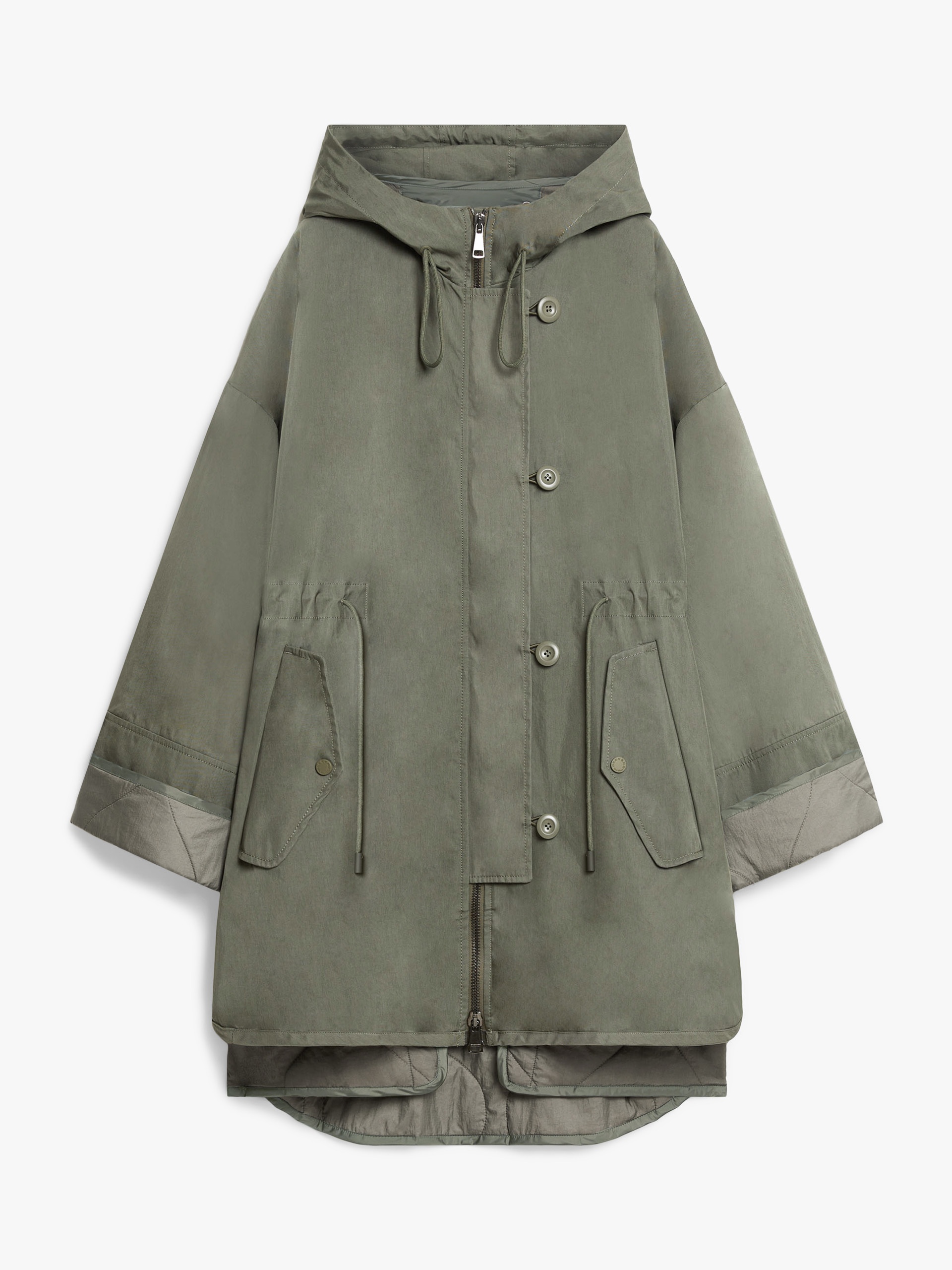 FUMETTO Reversible water-repellent cotton parka - 1