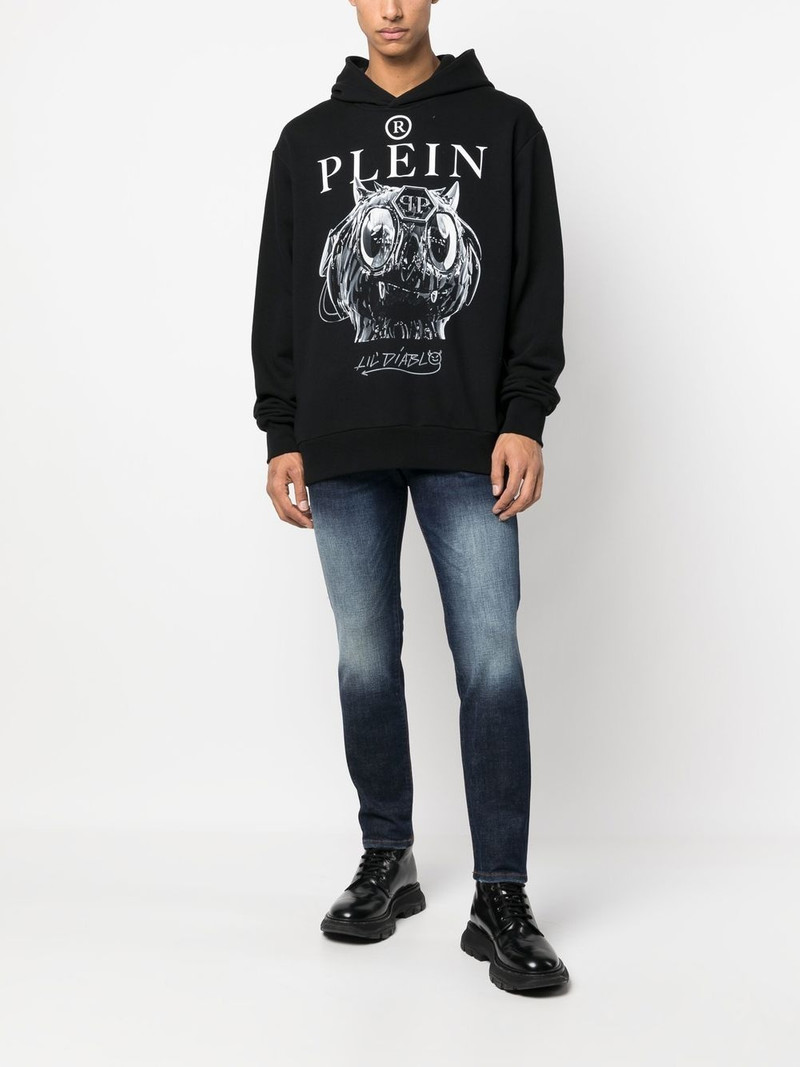 PHILIPP PLEIN graphic-print pullover hoodie outlook