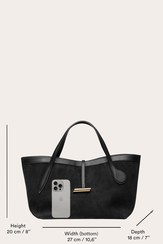 PETITE PENNE TOTE SUEDE HERB - 5