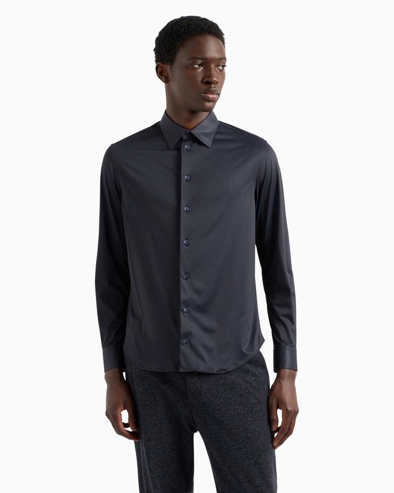 Printed stretch fabric shirt 2