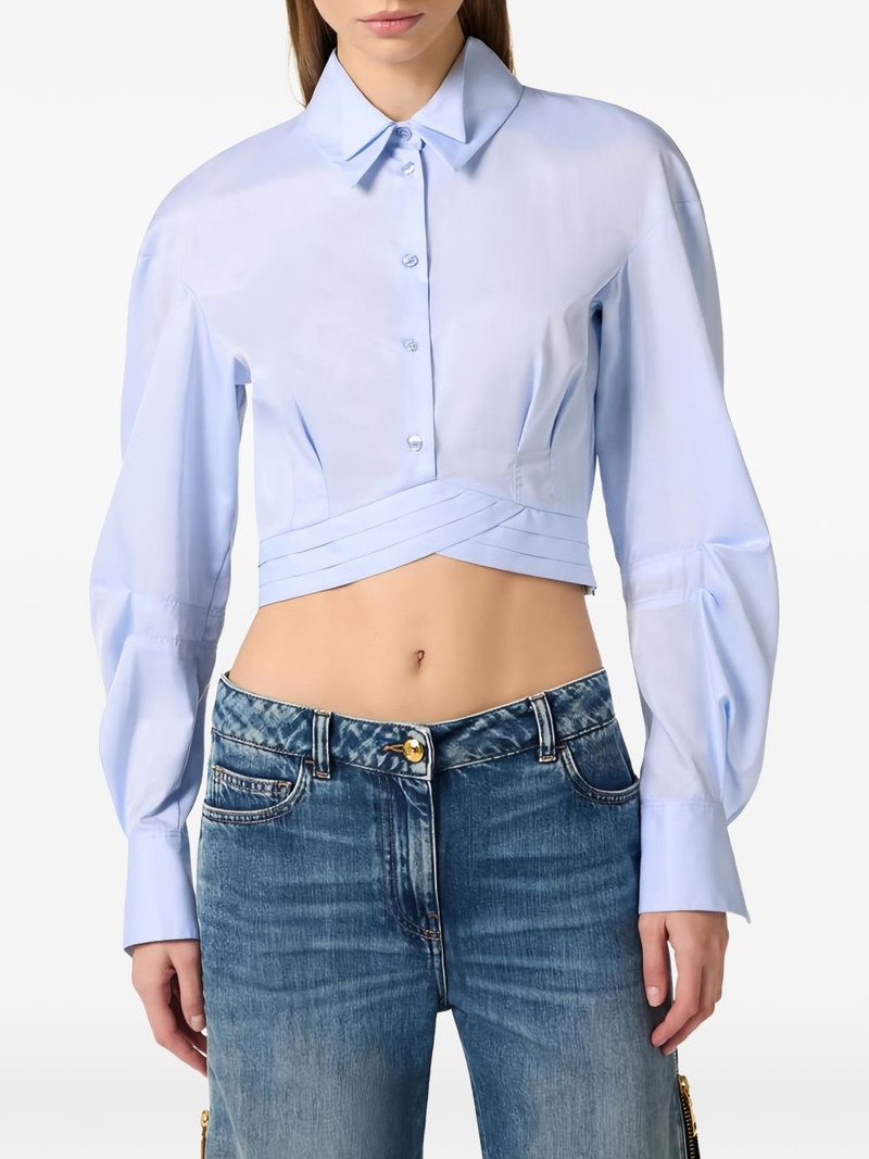 double-collar cropped shirt 4