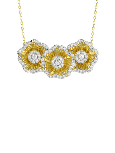 Marchesa HALO FLOWER YELLOW PENDANT NECKLACE outlook