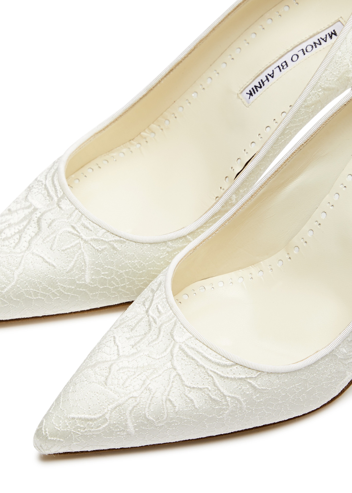 Berola 90 embroidered satin pumps - 3