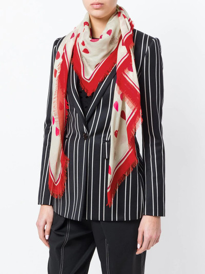 Alexander McQueen petal print scarf outlook