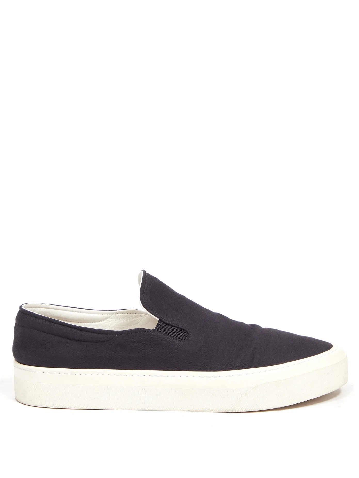 Mary H leather and canvas trainers - 1