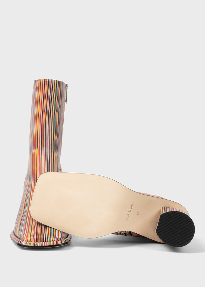 'Amber' 'Signature Stripe' Ankle Boots 3