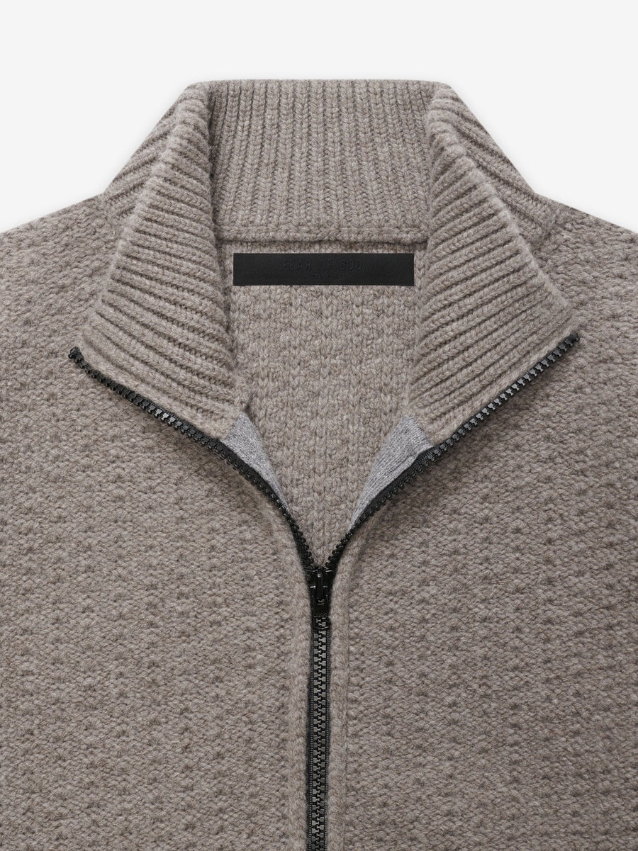 Full Zip Knit Cardigan - 3