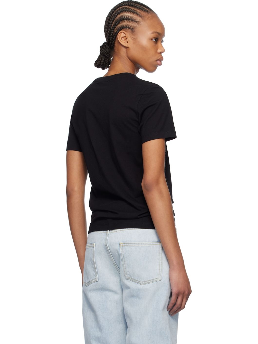 Black Baby Fox Patch Regular T-shirt - 3