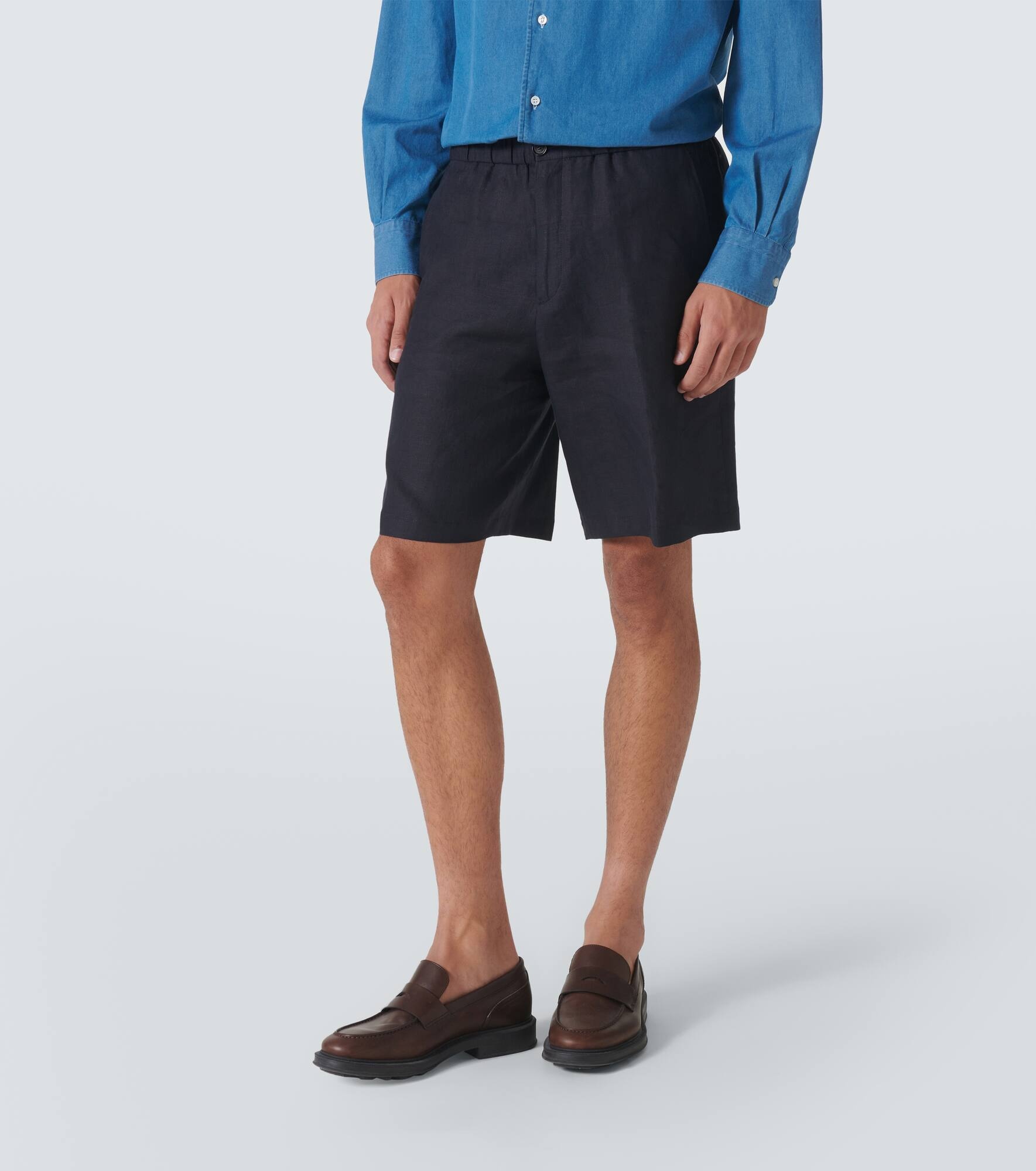 Emanuele linen Bermuda shorts - 3