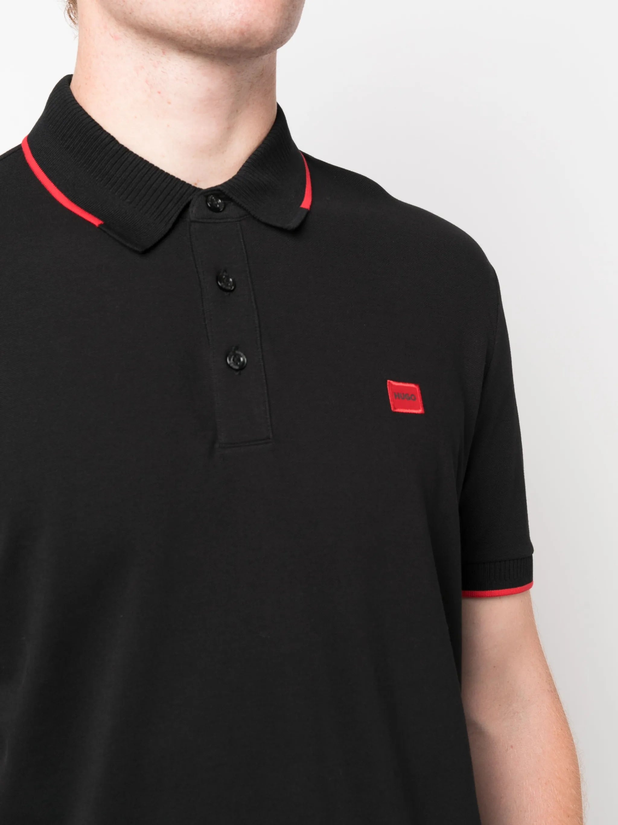 Hugo Logo-patch Cotton Polo Shirt - 2