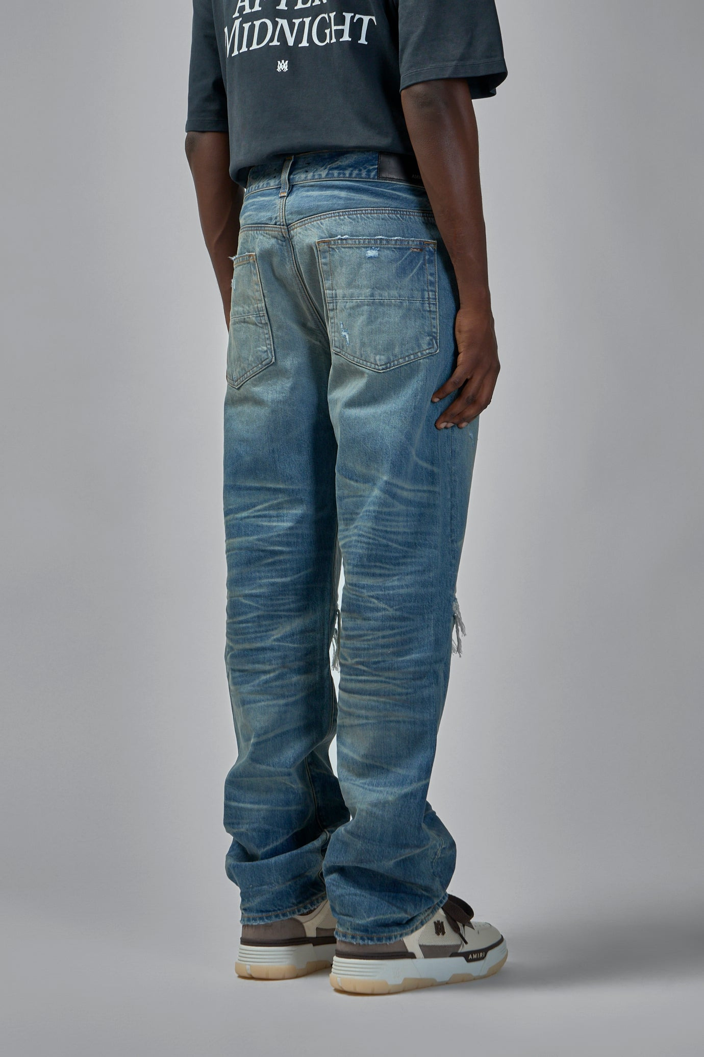 Pleated Denim Straight Mx1 Jeans - 3