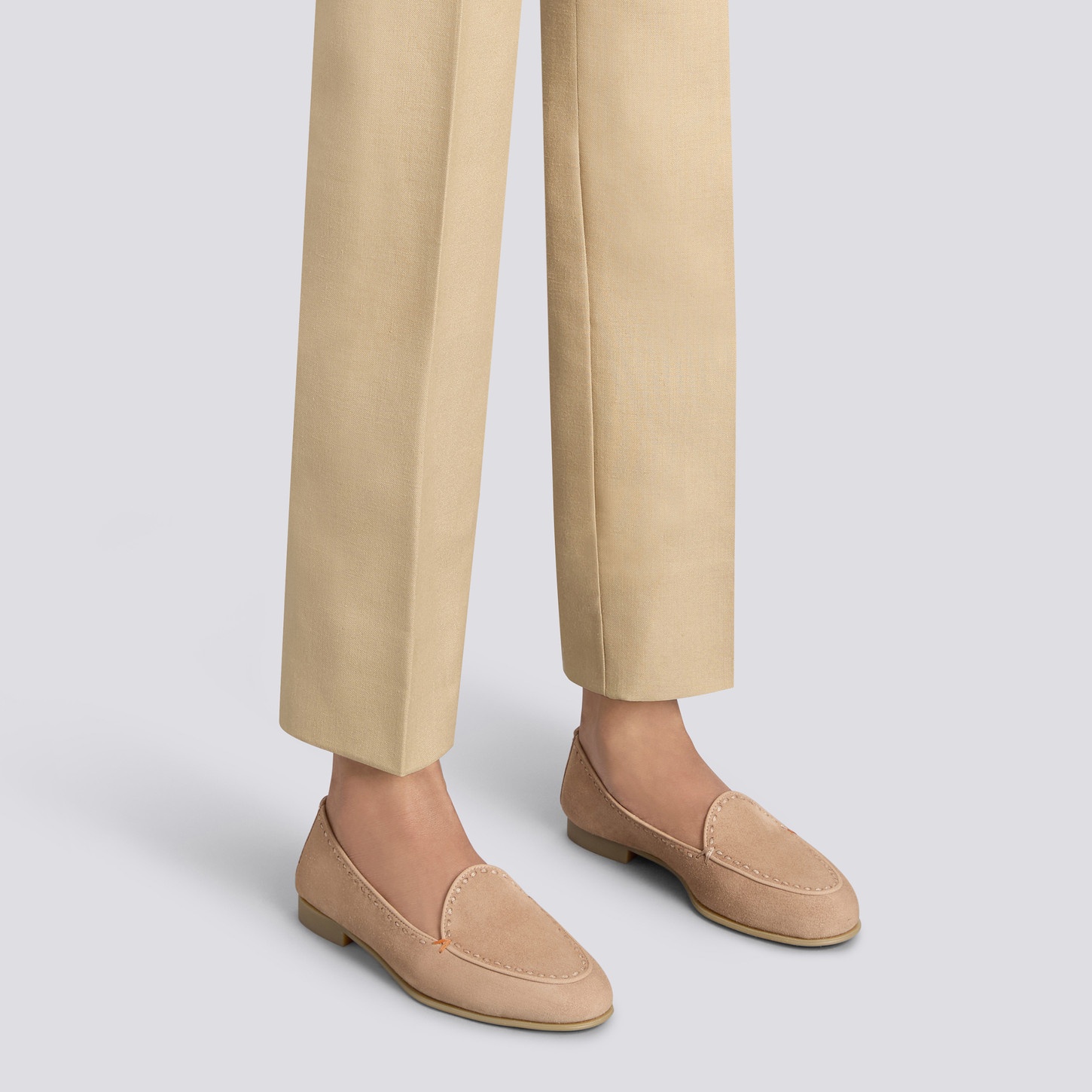Women's pink suede loafer - 2