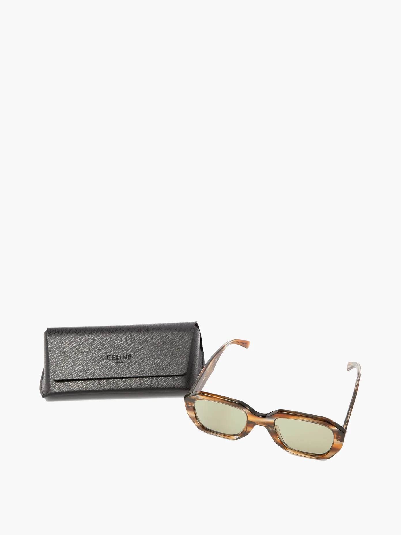 Square tortoiseshell-effect acetate sunglasses - 5