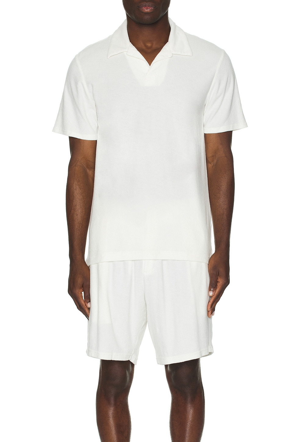 Faustino Terry Cotton Blend Short Sleeve Polo - 3