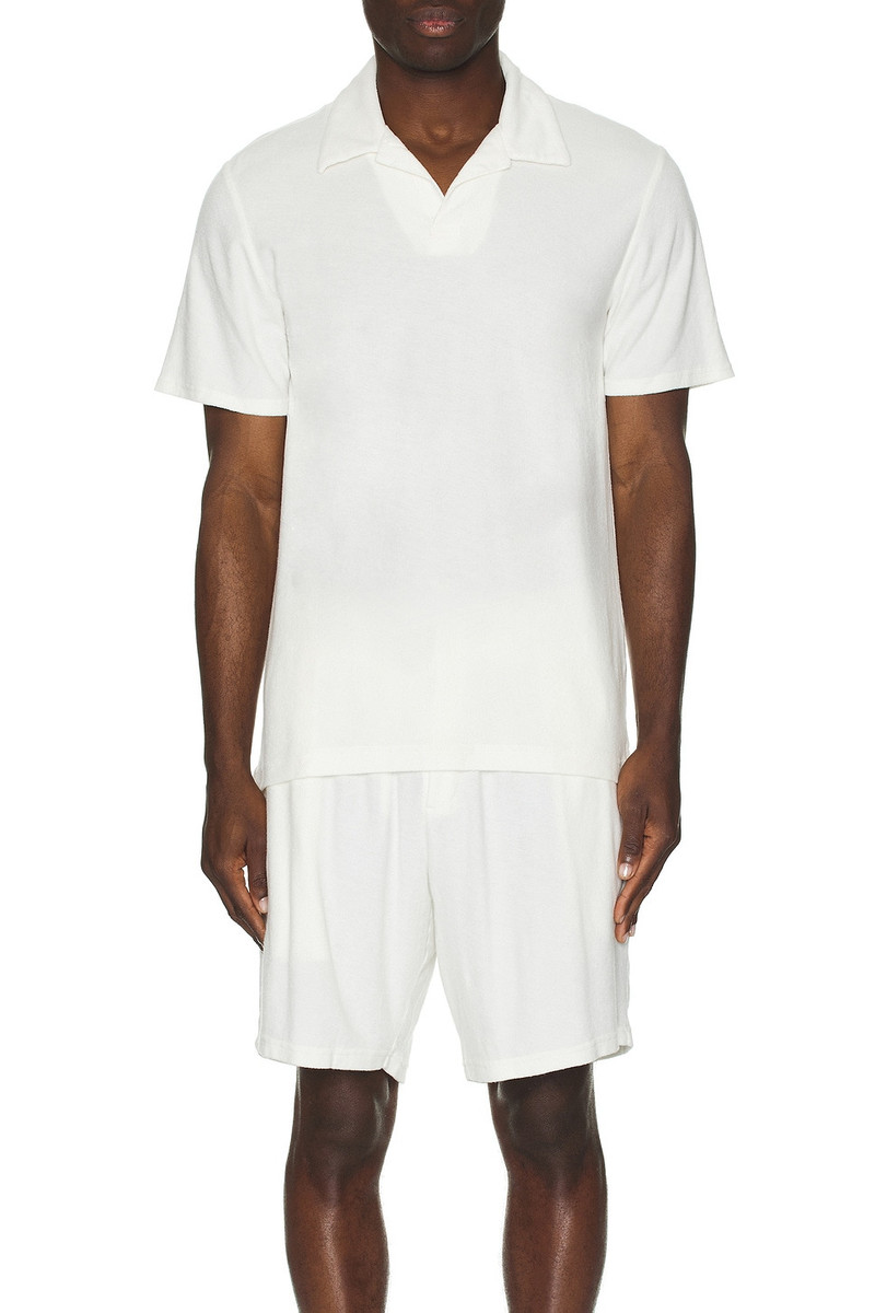 FRESCOBOL CARIOCA Faustino Terry Cotton Blend Short Sleeve Polo outlook