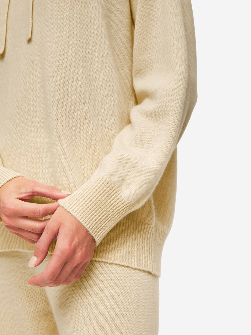 Women's Relaxed Pullover Hoodie Daphne Cashmere Beige - 7