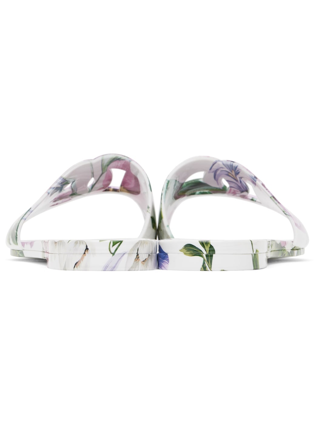 Multicolor Rubber Beachwear Pool Slides - 2