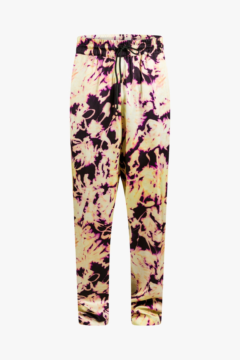 FLORAL VISCOSE PANTS - 1