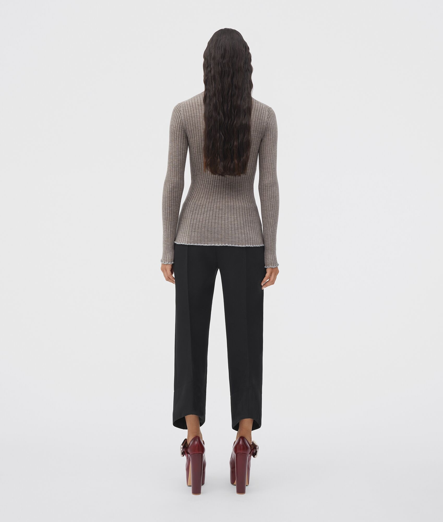 lightweight cashmere and silk ribbed jumper - 3
