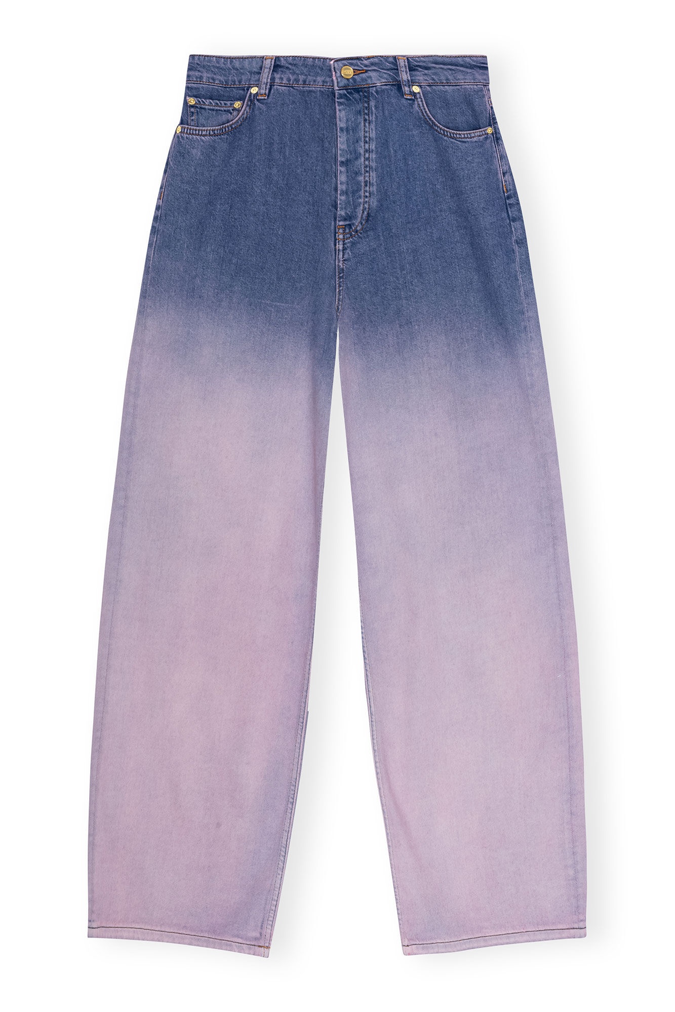 PURPLE BLEACH FUTURE DENIM WIDE JEANS - 6