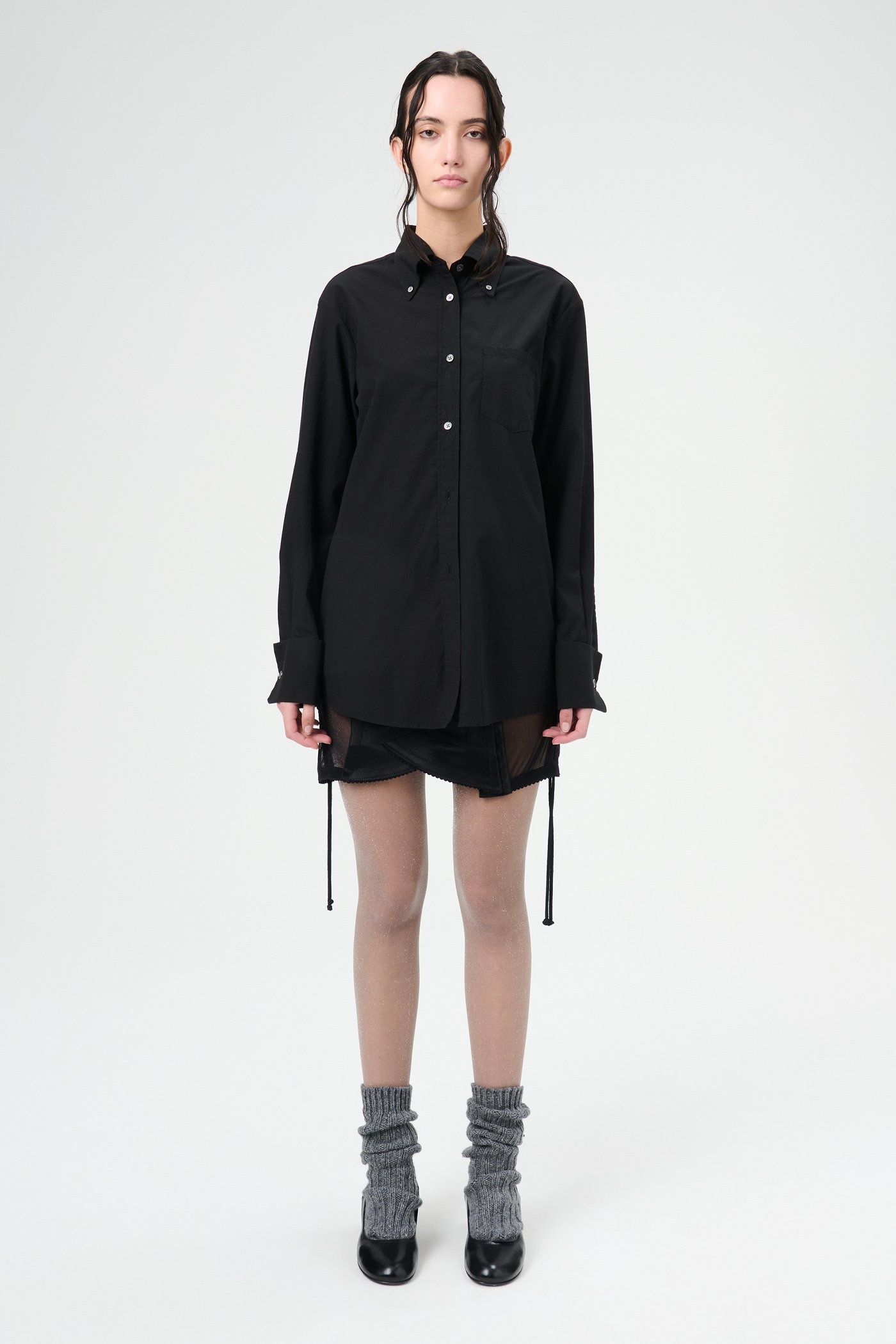 Sincere Shirt French Black Liquid Poplin - 2