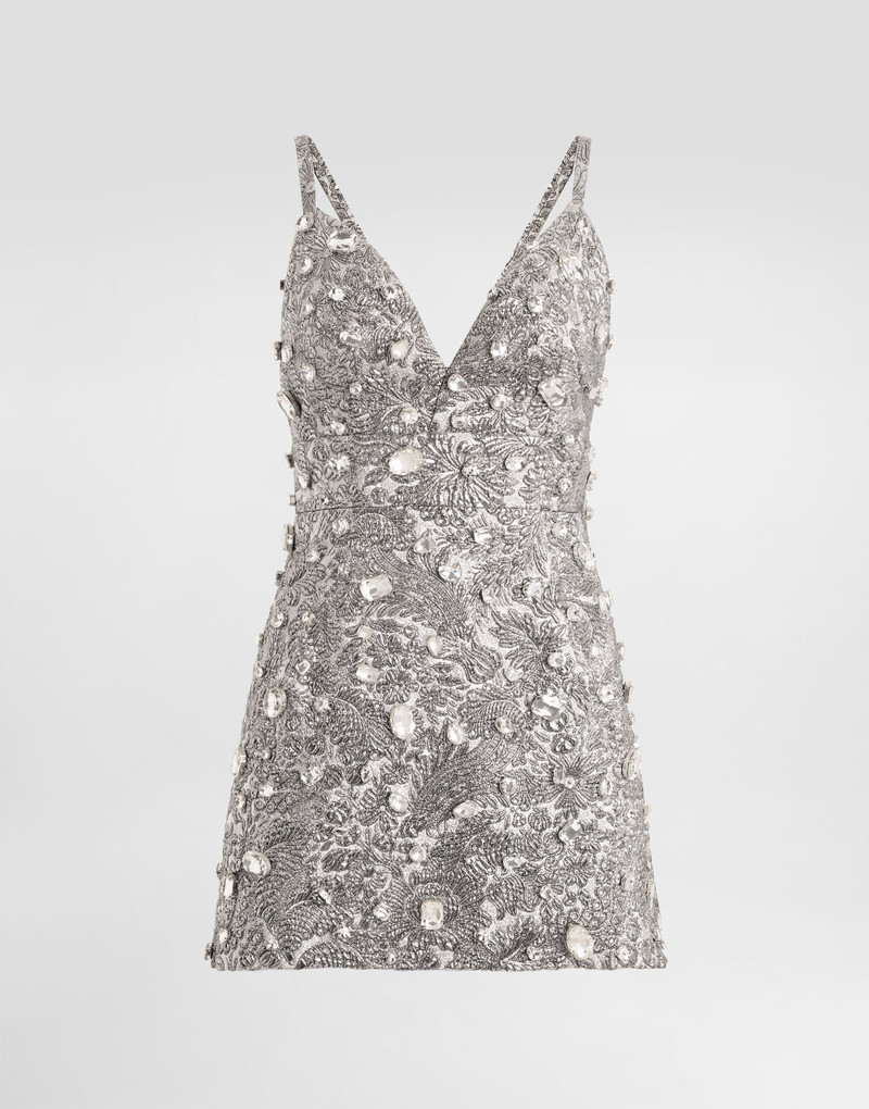 Brocade dress with embroidery 1