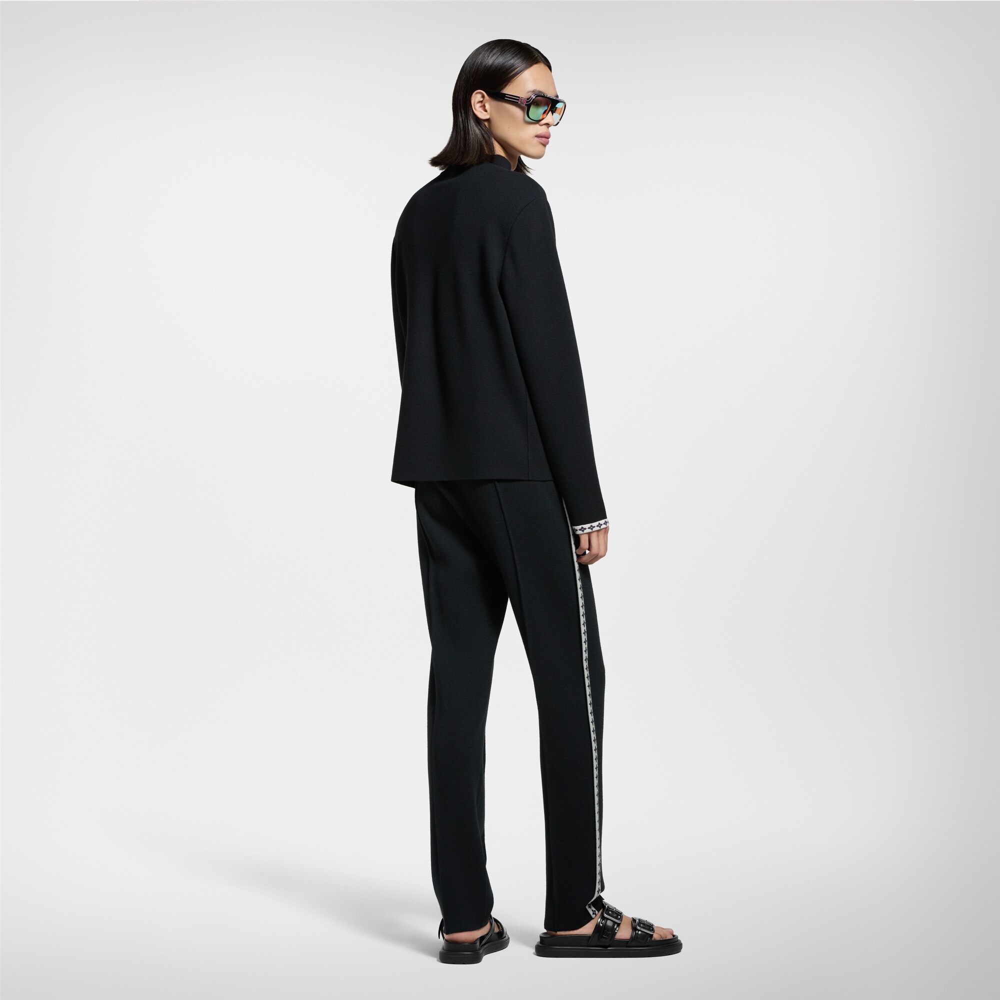 Preppy Knitted Wool Trousers - 3