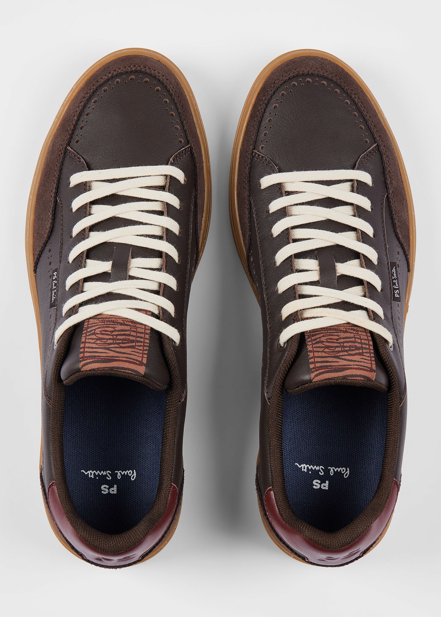 Dark Brown Leather 'Hillstar' Trainers - 5
