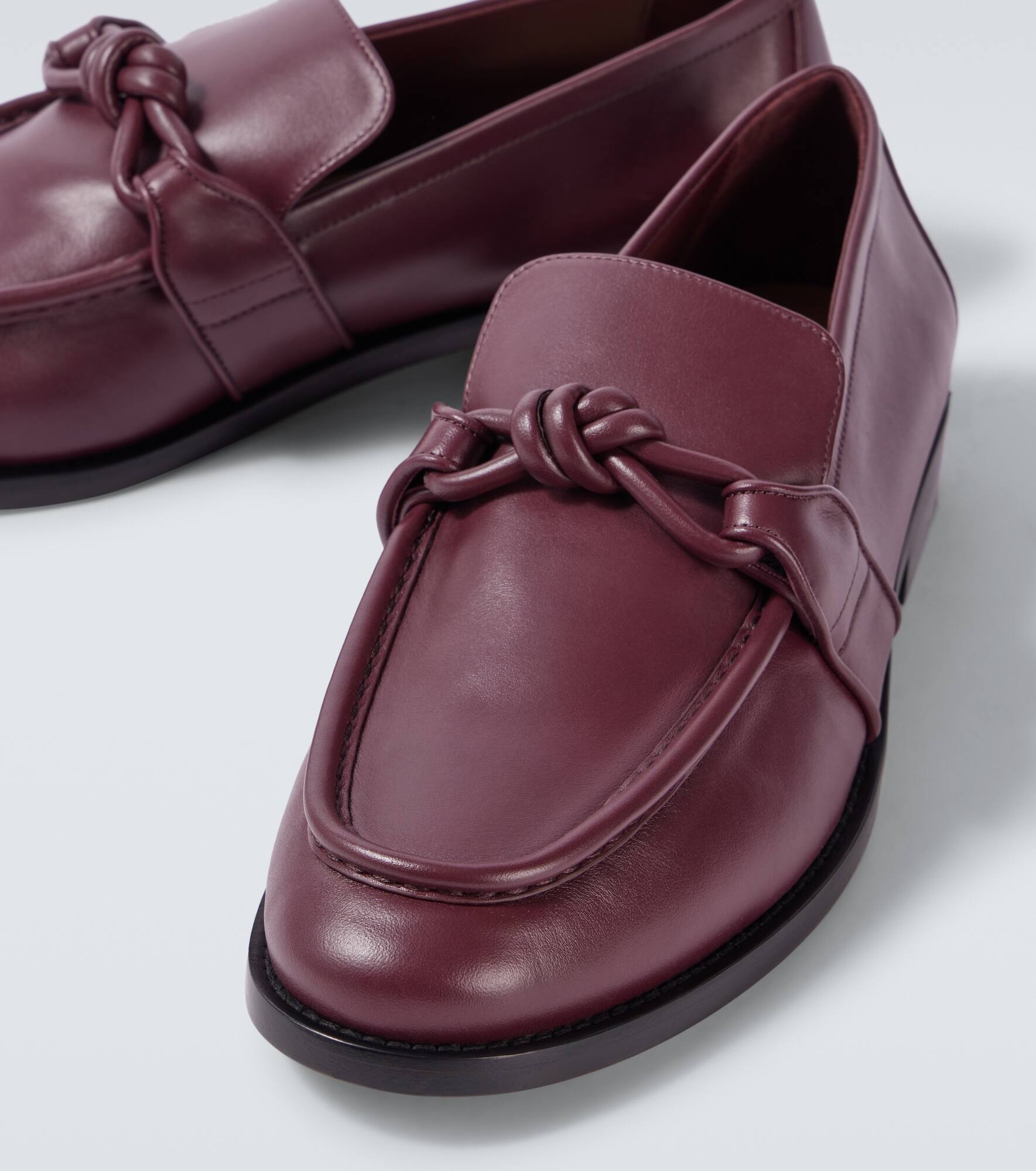 Astaire Knot leather loafers - 3
