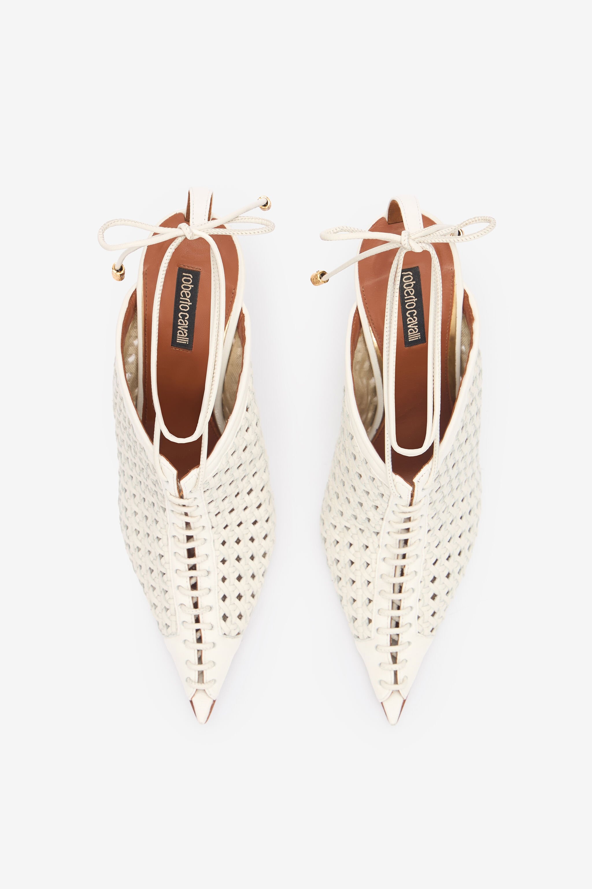 Lace-Up And Openwork Mules - 6