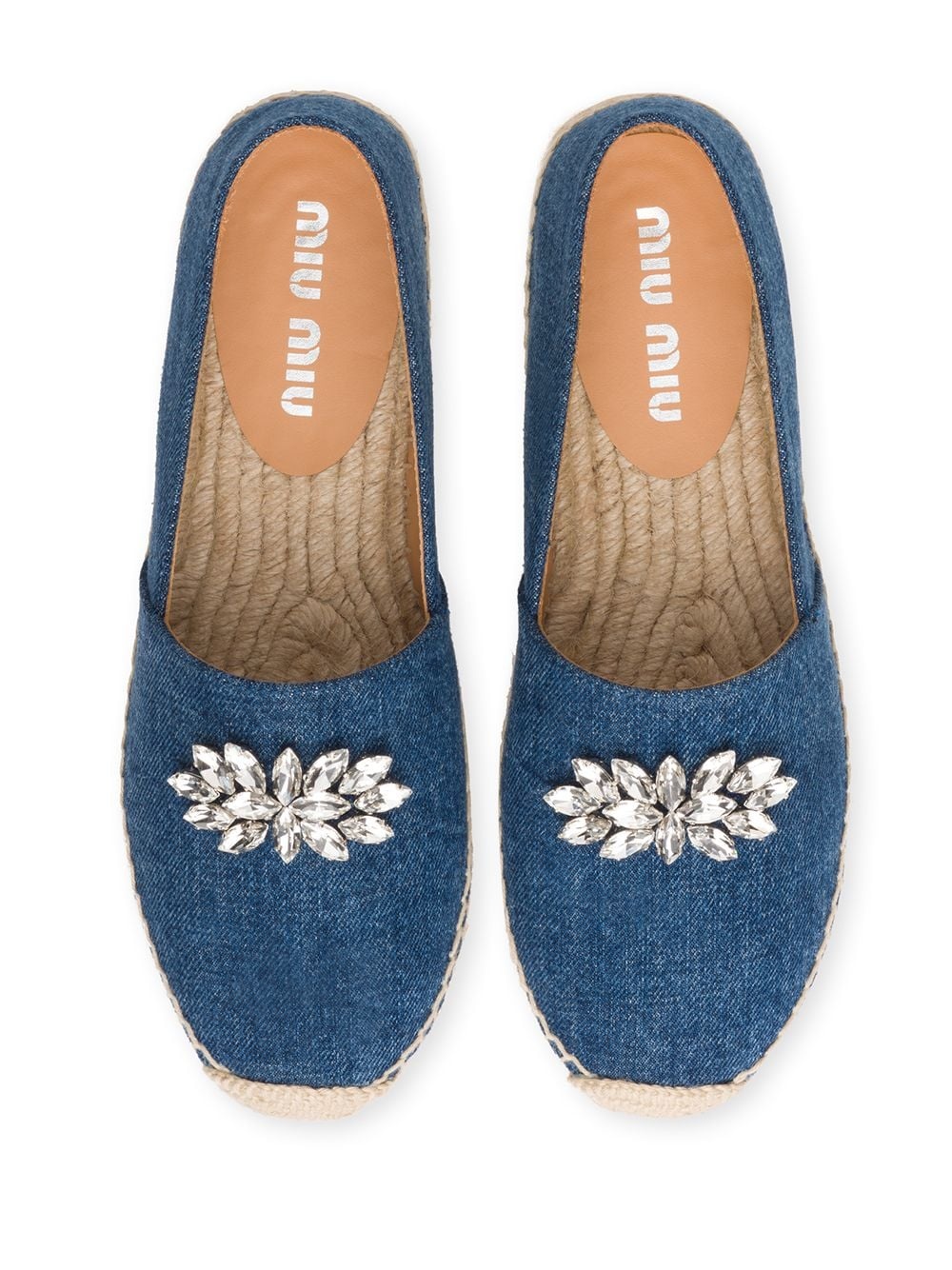 crystal-embellished espadrilles - 4