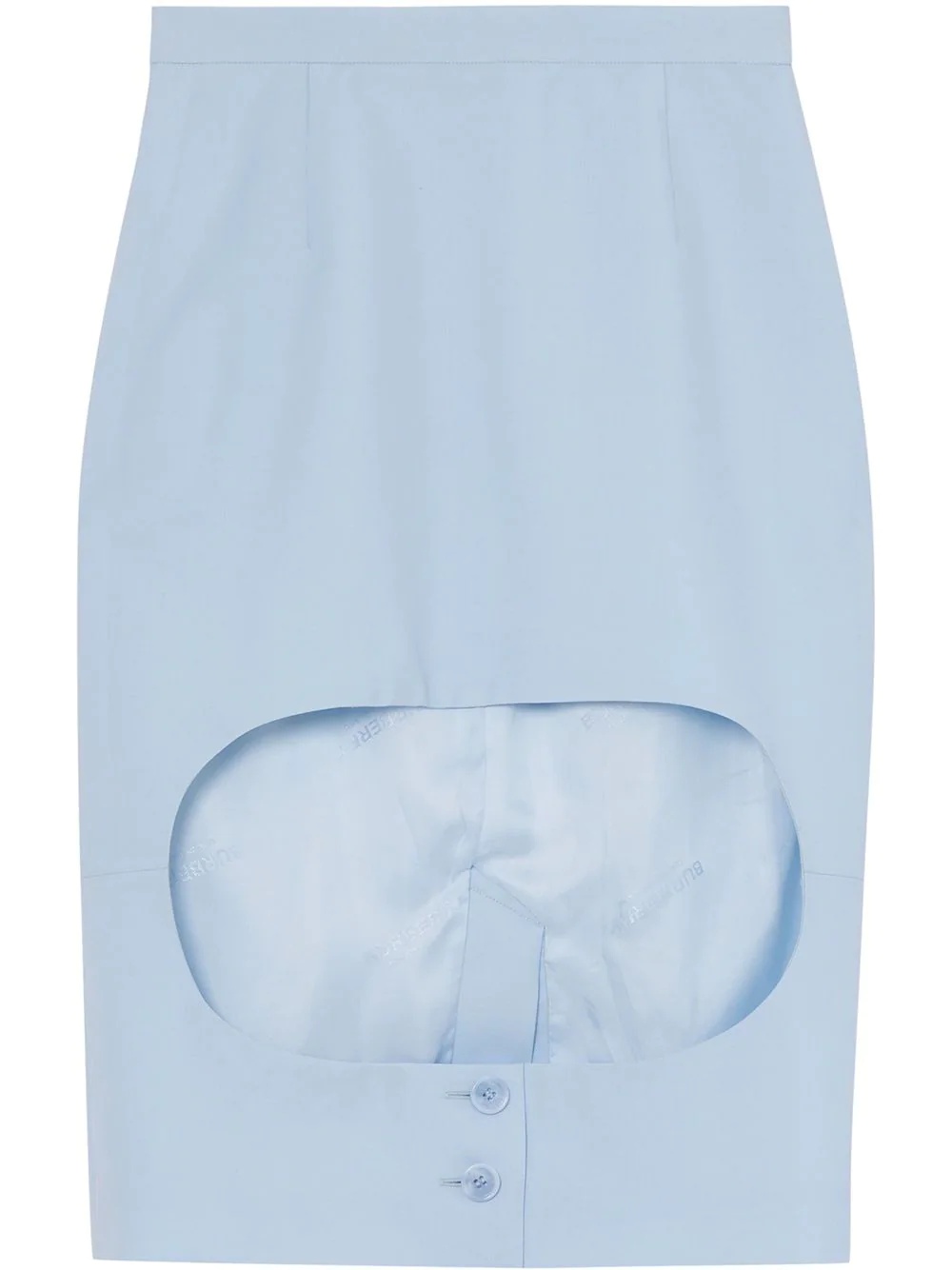 front cut-out pencil skirt - 1