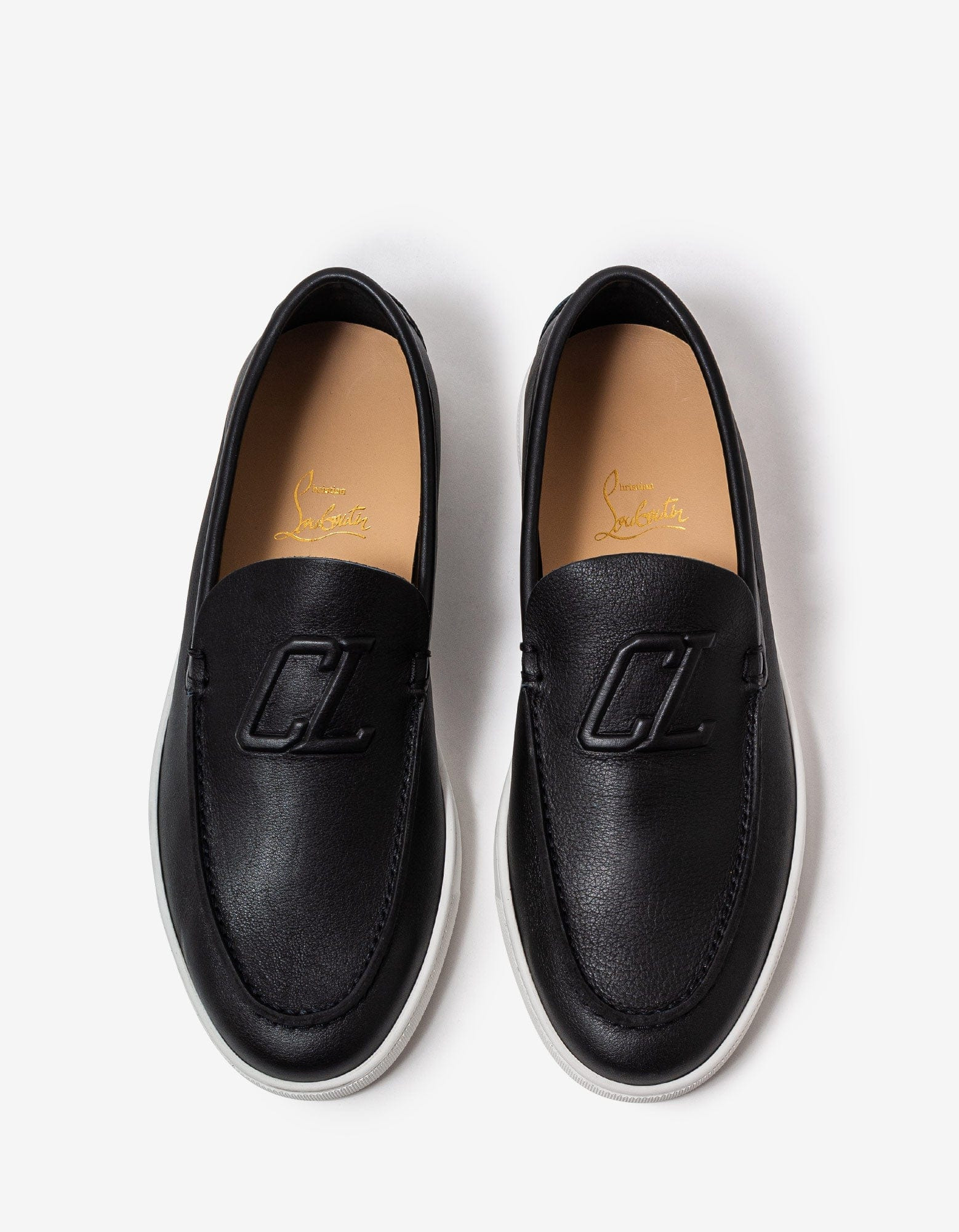 Christian Louboutin Varsiboat Black Leather Boat Shoes - 4