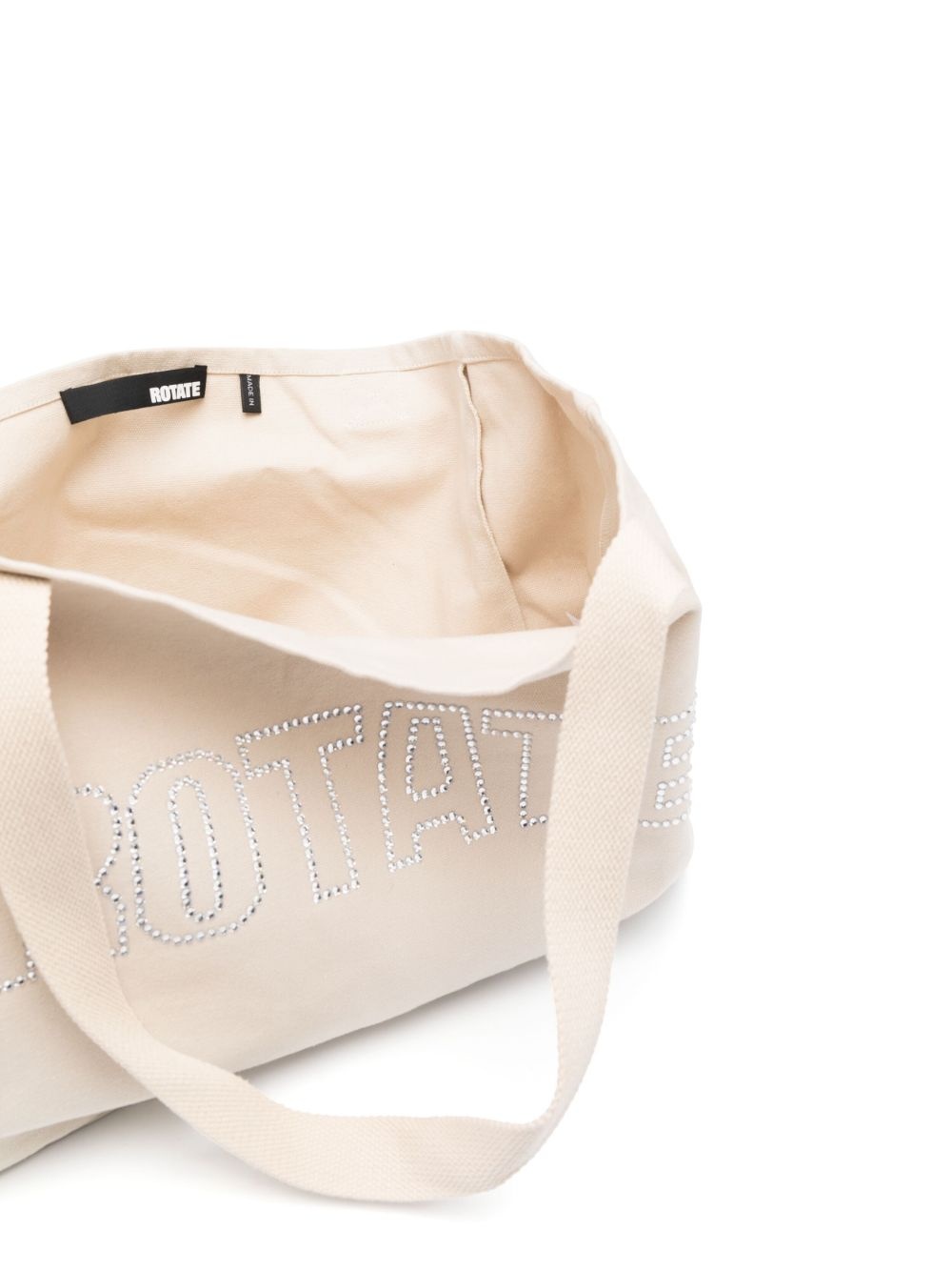 logo-embellished organic-cotton tote bag - 5