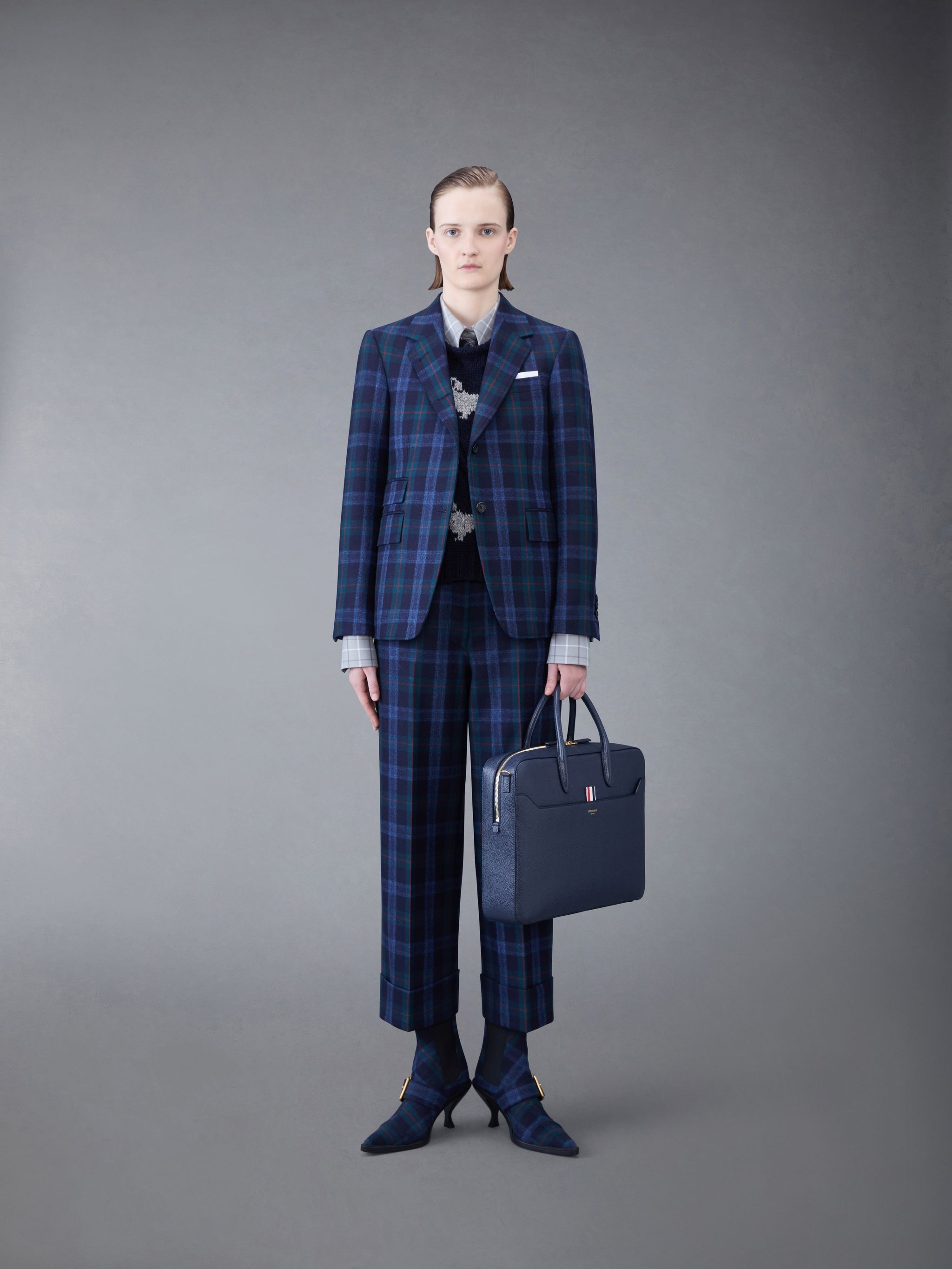 Donegal Check Hector Crew Neck Shell Top - 4