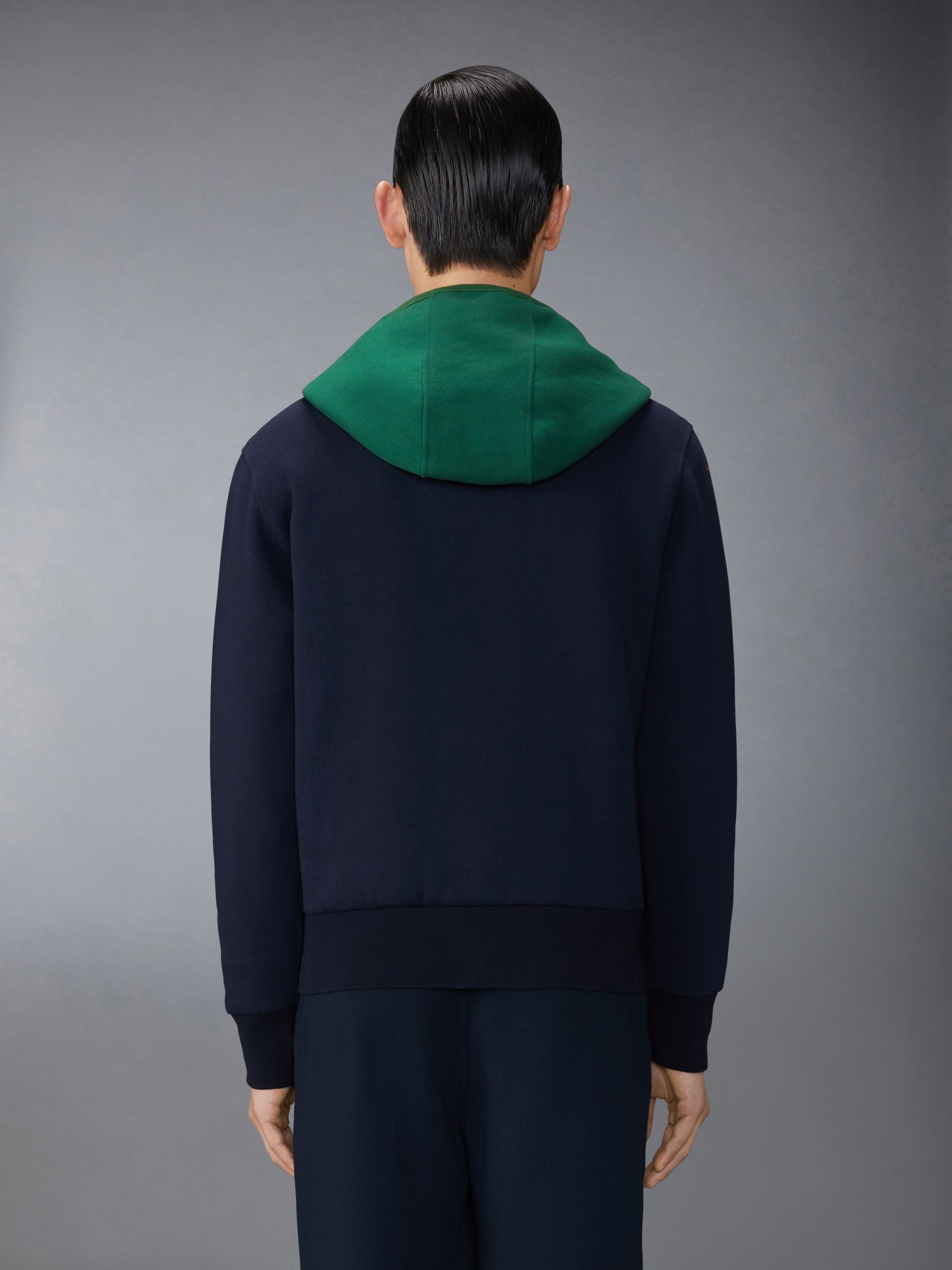 Brushed Color Blocked Hoodie Pullover - 2