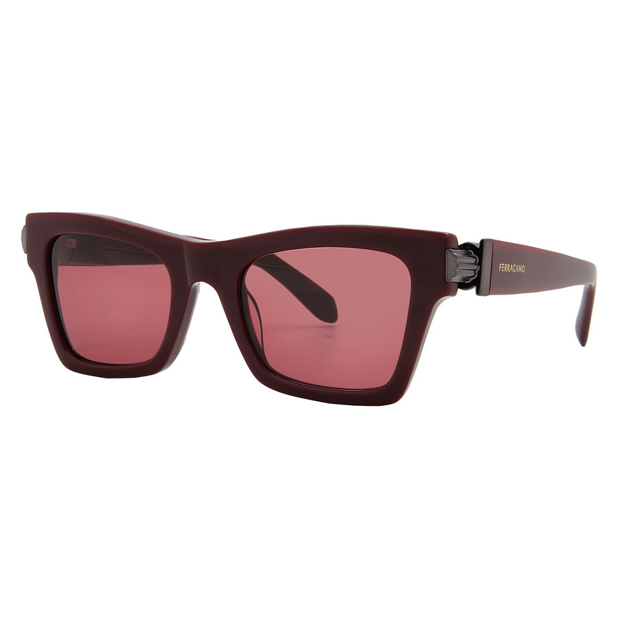 Ferragamo Burgundy Cat Eye Ladies Sunglasses SF2013S 606 52 - 2
