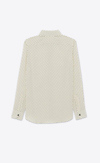 SAINT LAURENT classic shirt in dotted crepe de chine outlook