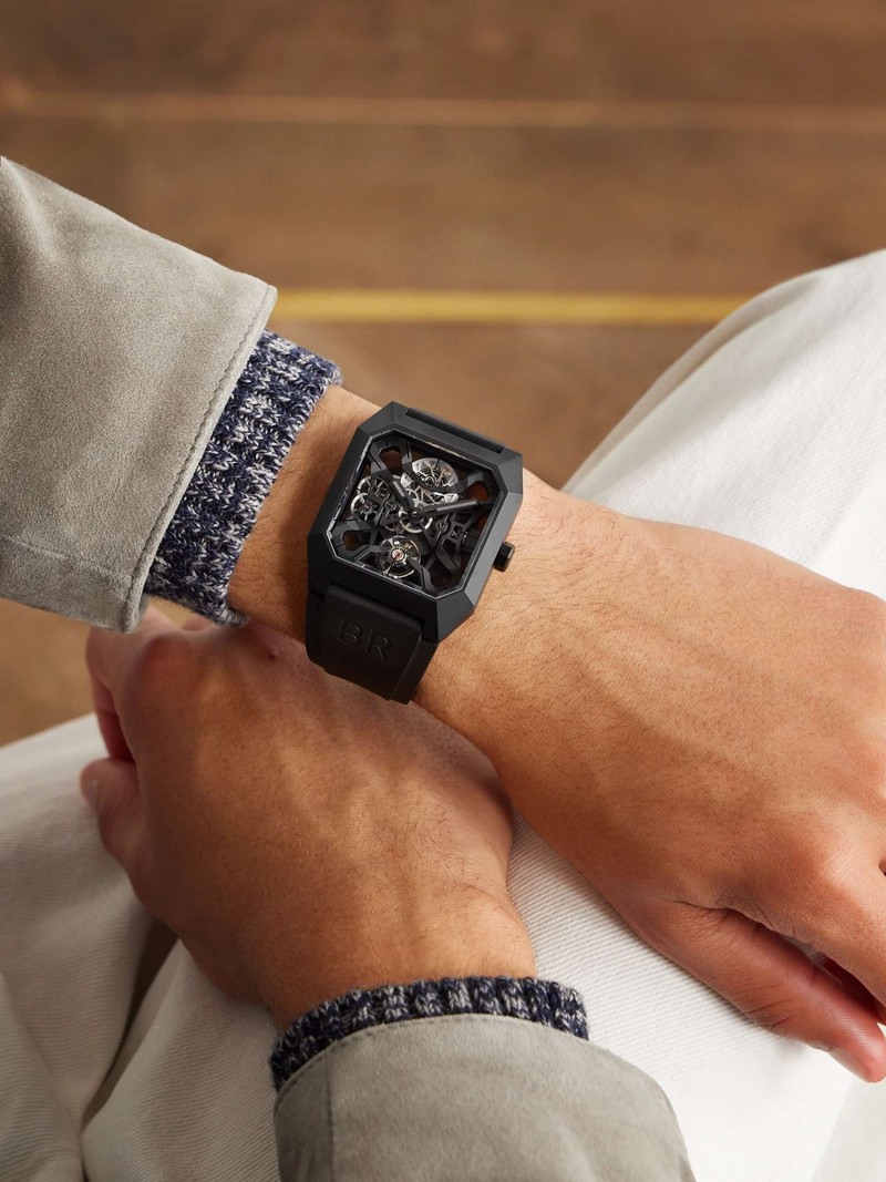 Bell & Ross BR 03 Cyber Limited Edition Automatic 42mm Ceramic and Rubber Watch, Ref. No. BR03-CYBER-CE outlook